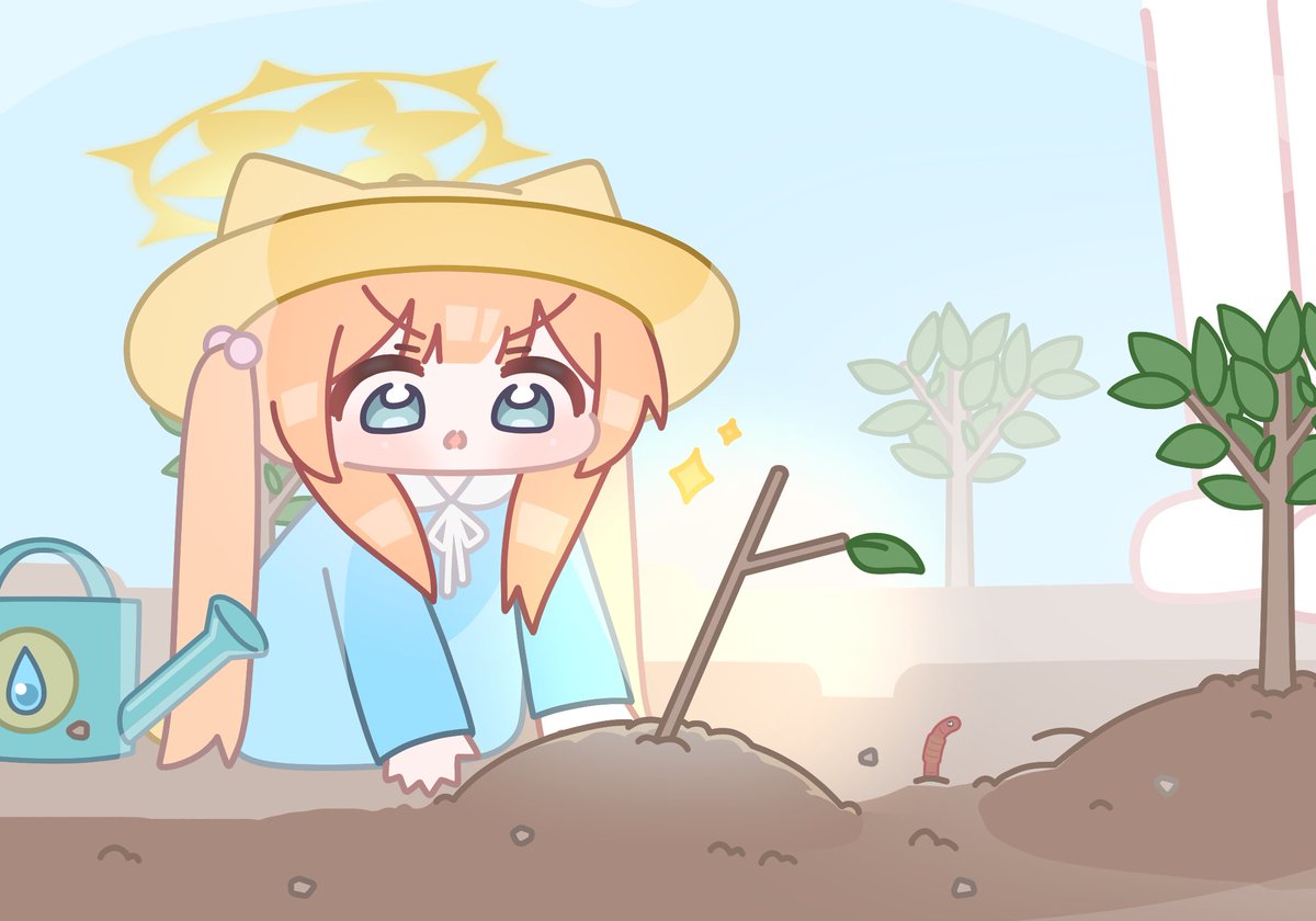 I’m working on the 2026 calendar!! Please look forward to lots of super cute illustrations!!! 🎨✨

+Guess which month this illustration is for!!🐱🌳
#ブルアカ