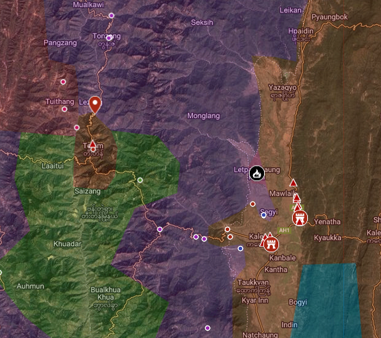 Myanmar War Map tweet media