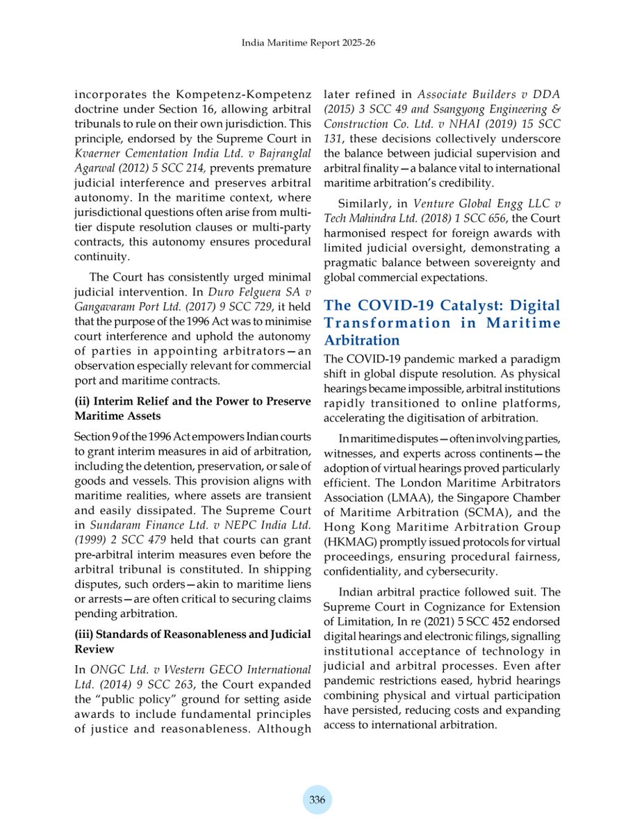 QuadraantLegal's tweet photo. Our Managing Partner Capt. Pankaj Kapoor's article "India and the Future of Maritime Arbitration: Charting the Course through Global Waters," is featured in the India Maritime Report 2025-26. https://t.co/msaD1Mcv3u