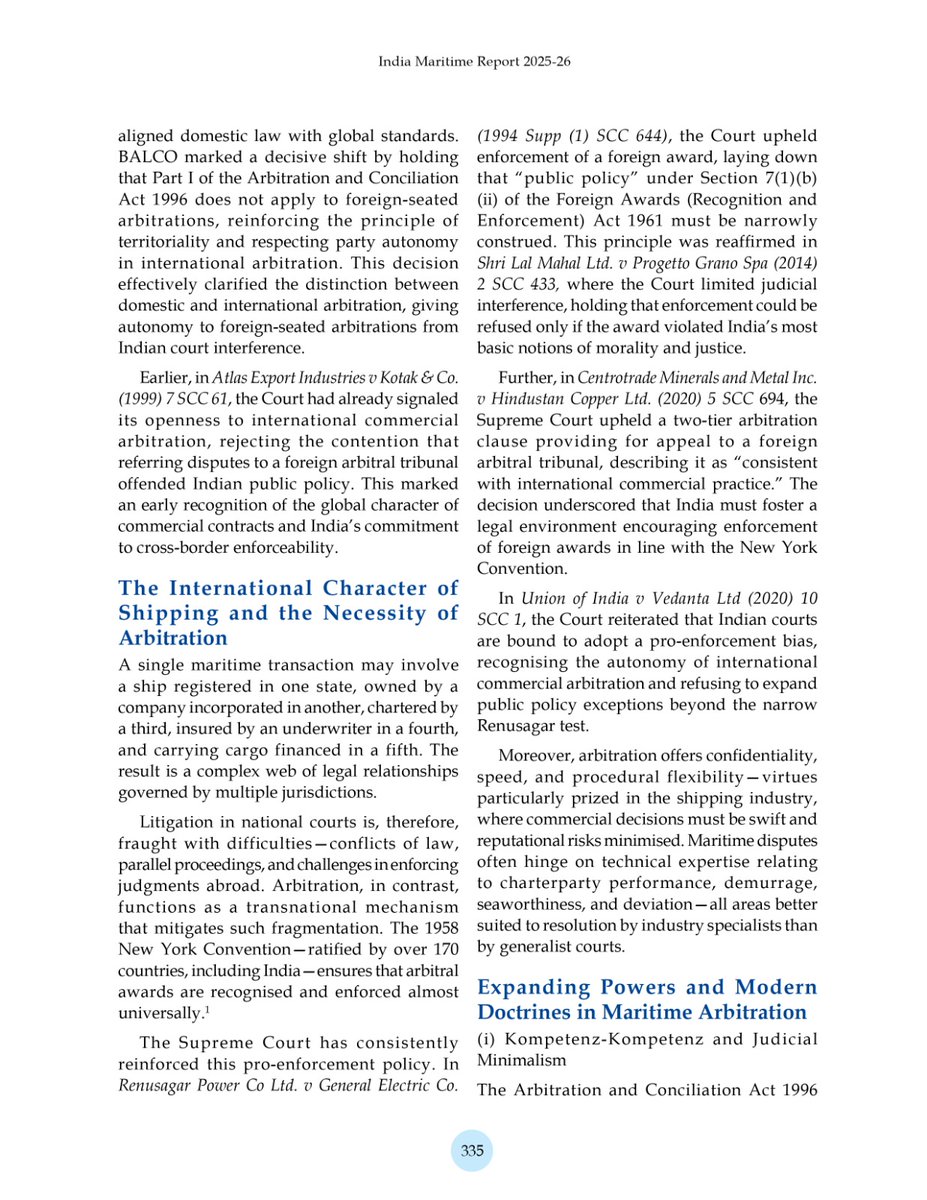 QuadraantLegal's tweet photo. Our Managing Partner Capt. Pankaj Kapoor's article "India and the Future of Maritime Arbitration: Charting the Course through Global Waters," is featured in the India Maritime Report 2025-26. https://t.co/msaD1Mcv3u