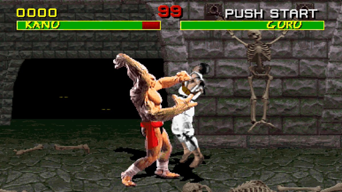 RDBLEU_'s tweet image. Fucking GORO!! haunted me as a kid, still doing it all these years later #MortalKombat