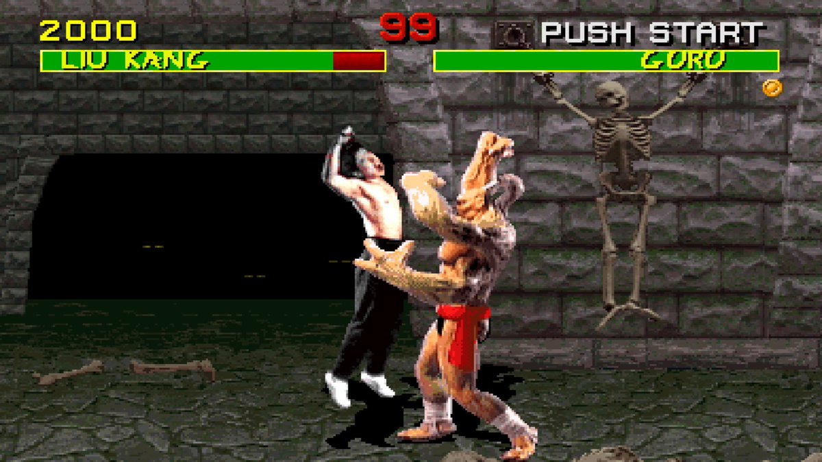 RDBLEU_'s tweet image. Fucking GORO!! haunted me as a kid, still doing it all these years later #MortalKombat