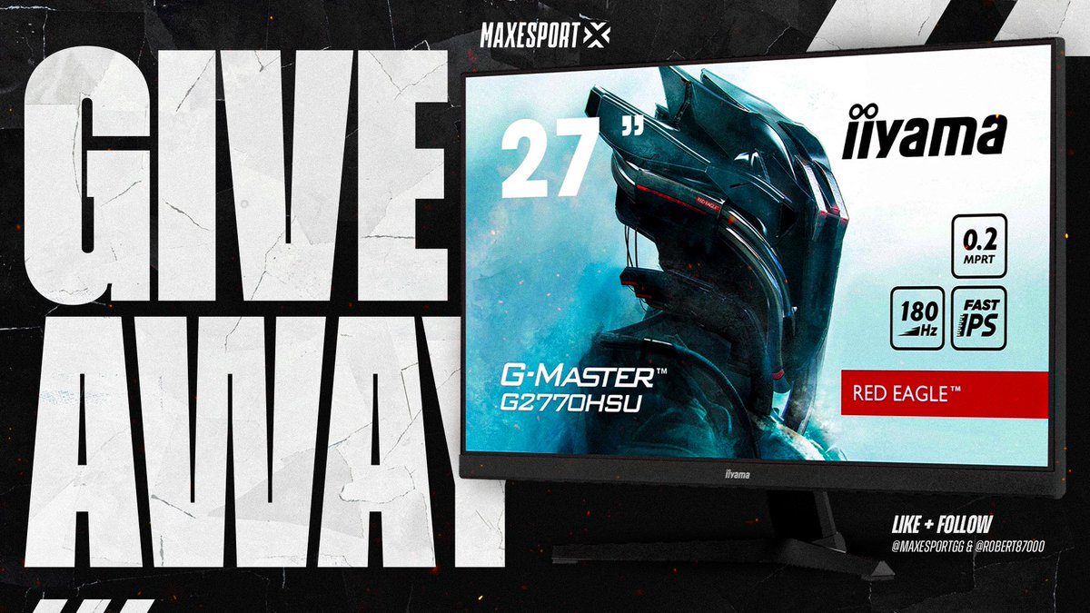 🎁 GIVEAWAY 🎁

Ce mois-ci, c'est un superbe écran 27" IIyama qu'on t'offre avec <a href="/robert87000/">Robert87000 FIFA</a> !

Pour participer : 
✅ Follow <a href="/MaxEsportGG/">MAXESPORT</a> &amp; <a href="/robert87000/">Robert87000 FIFA</a> 
🔄 RT ce tweet 

TAS le 30 novembre !