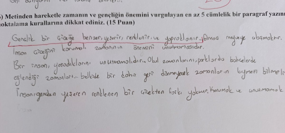 Anlamlı cevaplarda bugün :)