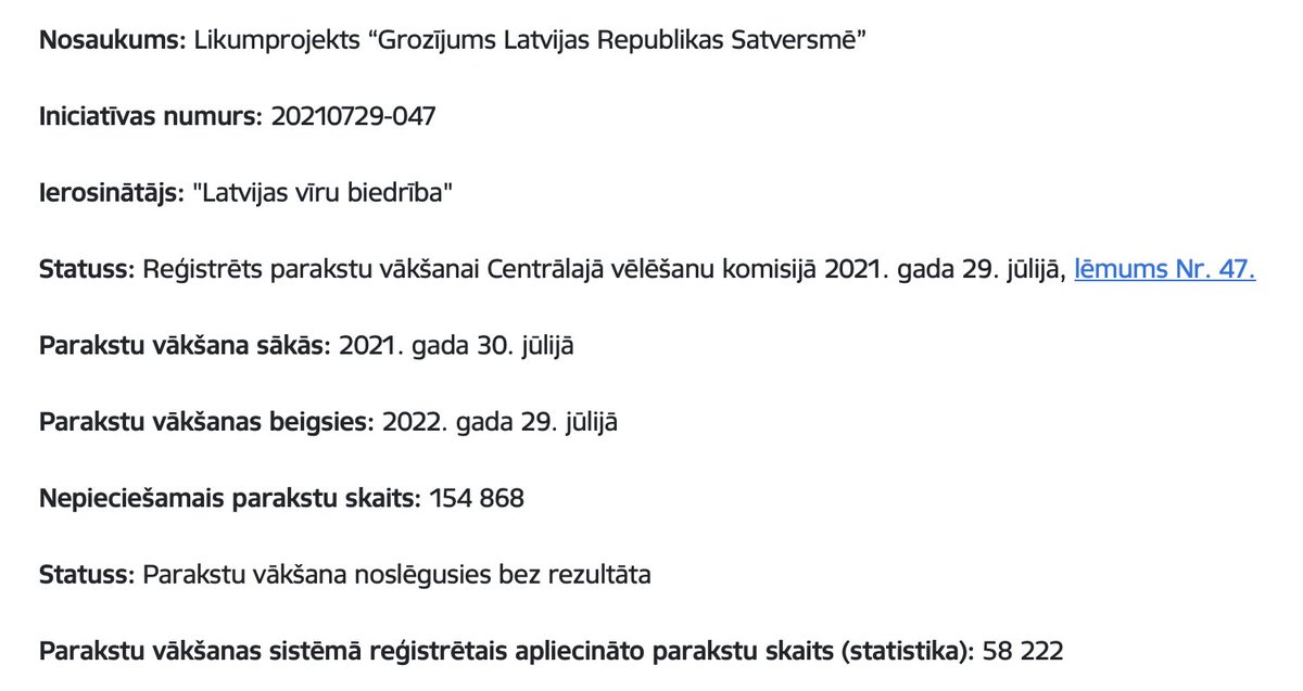 4 dienu laikā pret Stambulas konvencijas denonsēšanu parakstījās vairāk cilvēku, nekā gadu laikā par Latvijas vīru biedrības Satversmes 110. panta grozījumiem, kuriem Šlesers taisīja plašu kampaņu, pat koncertus rīkoja