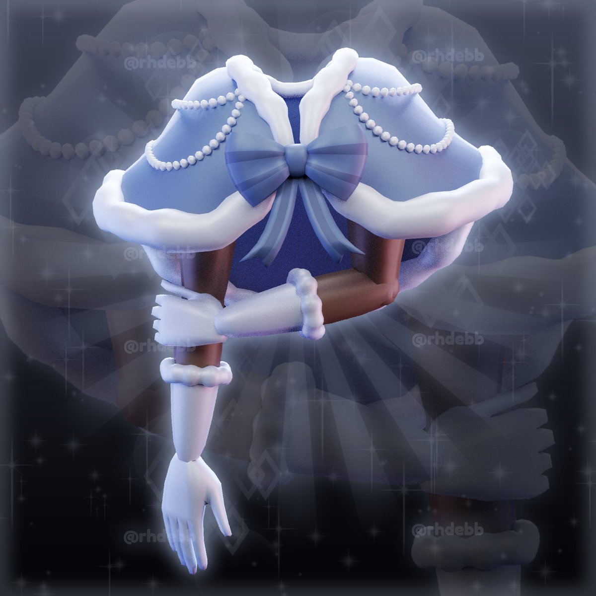 💙Snowrider Royalty's  Frostwoven Shawl &amp; Gloves❄️(CONCEPT)

hi yall ive rendered my new set concept !! this is the first part and ill post more parts in the following days✨✨ enjoy :)

#royalehighconcept #RHTC #blender