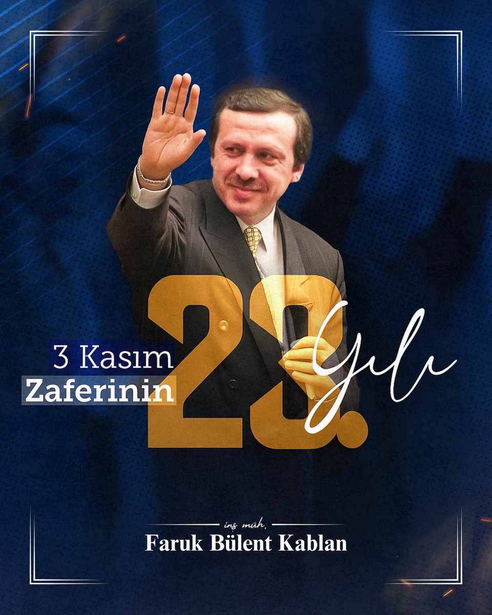 Milletimizin umudu oldu, bir davanın hikayesi başladı.

23 yıldır aynı sevda, aynı inanç, aynı hizmet aşkıyla yürüyoruz.

Bu yol, milletin yolu… 🇹🇷

<a href="/Akparti/">AK Parti</a> 
<a href="/RTErdogan/">Recep Tayyip Erdoğan</a> 

#3Kasım2002 #23Yıl #AKParti #HizmetAşkı