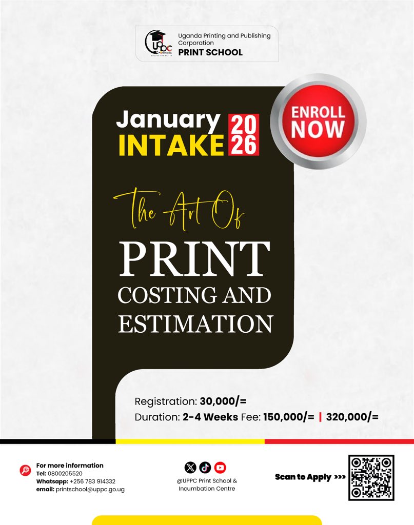 Master the art of Print Costing &amp; Estimation and take control of your print projects from budget to delivery.
Enroll today for the January 2026 Intake and turn every print job into a profitable success.
#UPPCPrintSchool