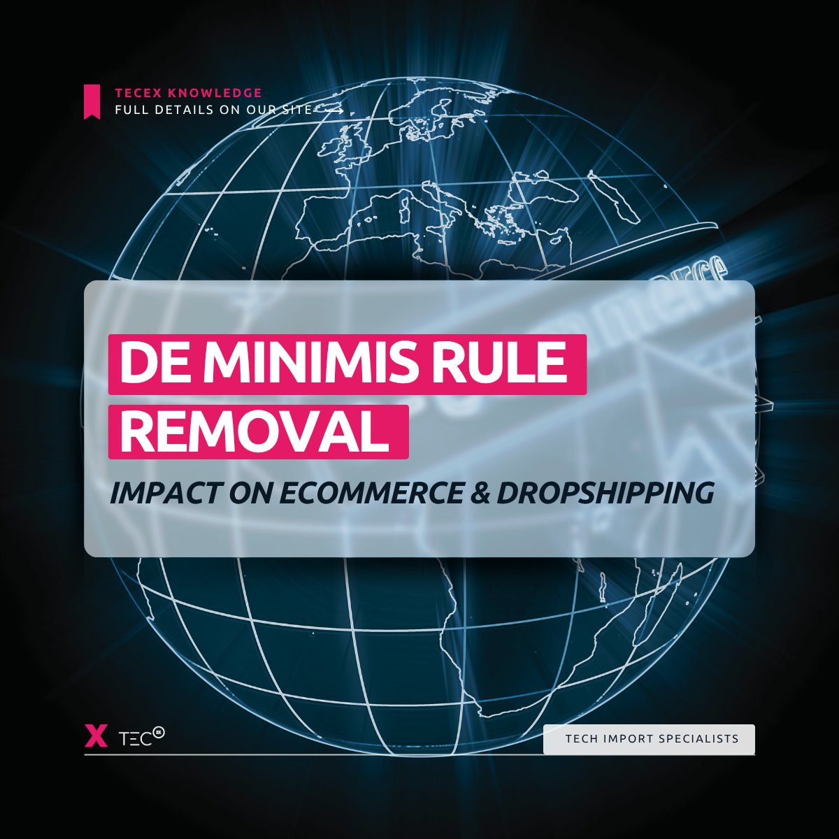 🚨Millions of ecommerce shipments will now face unexpected costs and delays as the de minimis rule comes to an end.

➡️ Discover how this impacts ecommerce and more: eu1.hubs.ly/H0phPJT0

#deminimus #ustariffs #techtrade