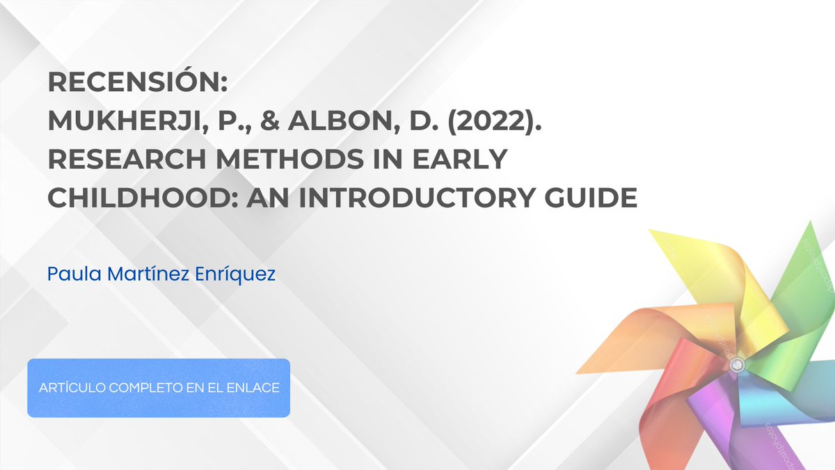 💻 La investigación en el campo de la Educación Infantil es un área vital y en constante evolución.

📖 Paula Martínez Enríquez nos acerca a una obra que ofrece herramientas efectivas y accesibles para los investigadores en formación.

🔗 acortar.link/Ps7gog
