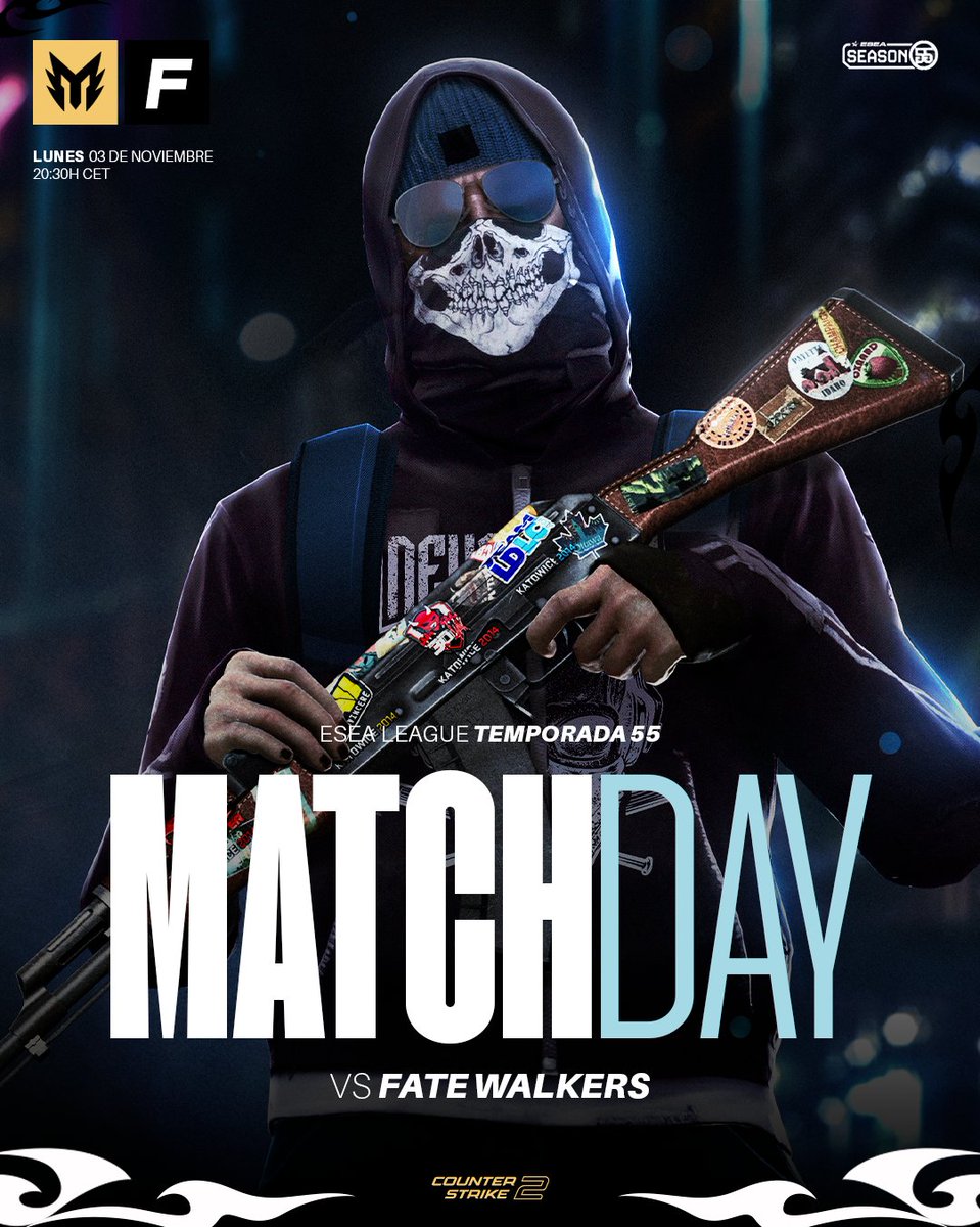 ⚔️MATCHDAY⚔️

ESEA League - Temporada 55 | Counter-Strike 2

🏆| <a href="/ESEA/">ESEA League</a>
🆚| Fate Walkers
🗓| 03/11/2025
⏰| 20:30
📺| twitch.tv/montaclub
