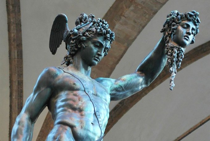 Frances21272855's tweet photo. Il 3 novembre del 1500 nasceva lo scultore e orafo Benvenuto Cellini.

 “Perseo con la testa di Medusa”, Bronzo (1545-1554)   

 #3novembre #almanaccomercury #BenvenutoCellini #Cellini https://t.co/naHimReKry