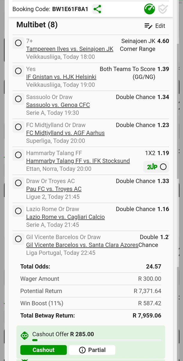 SWMakhunga's tweet photo. Today's betslip is up,we keep trying🙏🔥🙌
Kick off today@18:00
Betcode:BW1E61F8A1 betwaylink:https://t.co/N7noxWRADR https://t.co/Xmb711GGGW