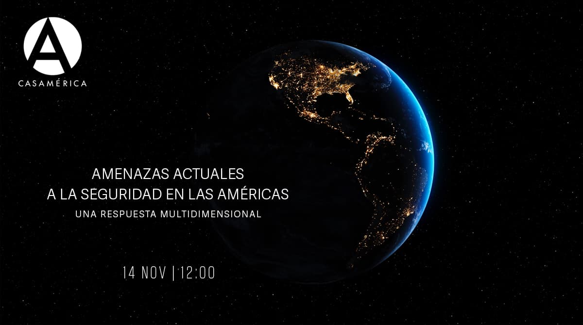 casamerica's tweet photo. 🔐 ‘Amenazas actuales a la seguridad en las Américas’.
Diálogo sobre delincuencia organizada, violencia, desigualdad y cooperación regional.
👥 Con @ivancontente.
🤝 Con @OAS_official.
📅 14/11 ⌚ 12:00.
🔗 https://t.co/JgTVUBYL99 https://t.co/gGGC83Gi4a