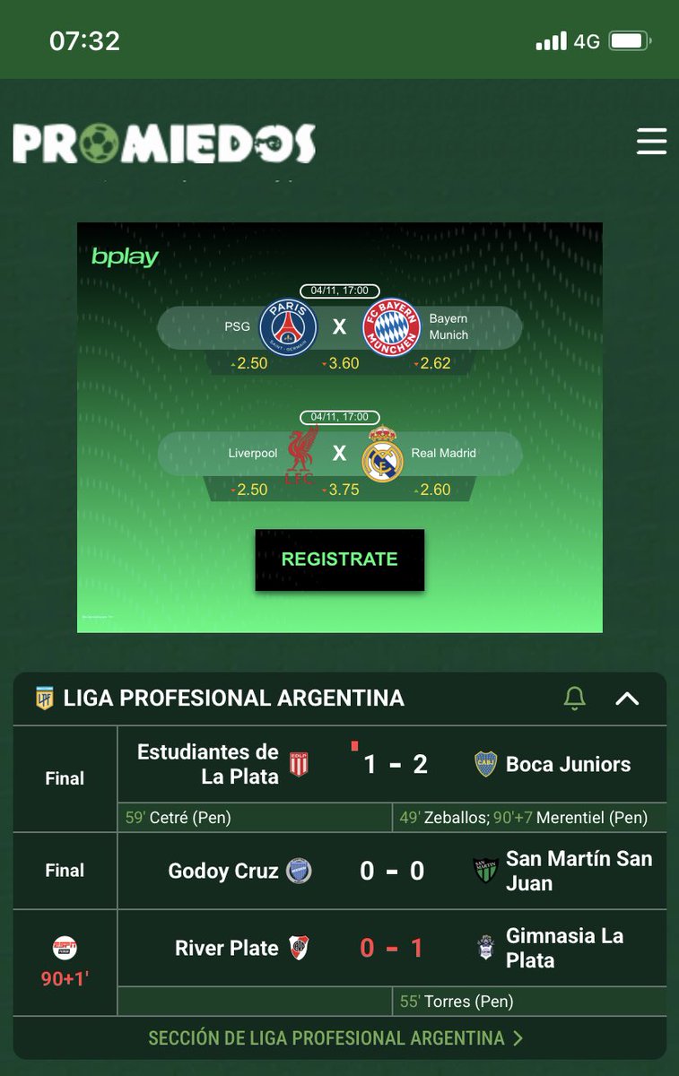 Me levanto abro promiedos y se sigue jugando hasta que empate river, que locura cómo roban