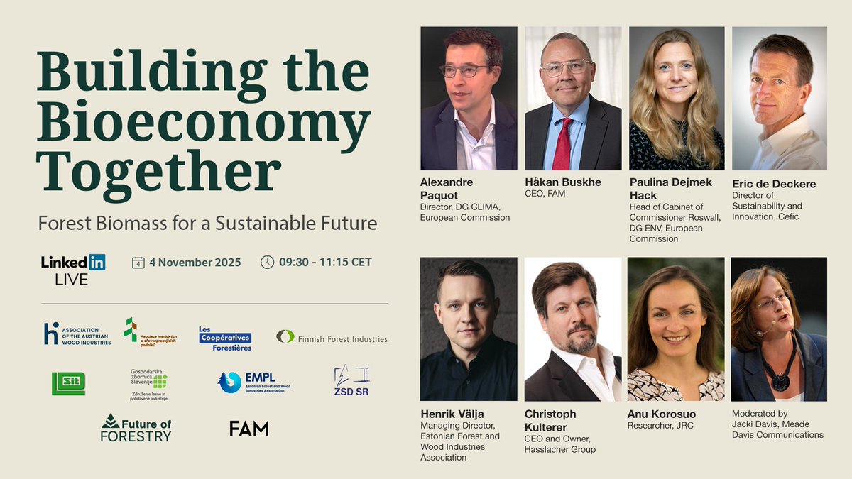📢 Join us LIVE on LinkedIn tomorrow at 09:30 CET for this year's Building the Bioeconomy Together seminar. linkedin.com/events/7391044…