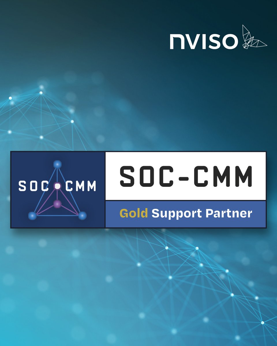Happy to announce that we achieved Gold Partnership Status with #SOC-CMM! 🥳
No matter whether you’re running the SOC by yourself, in hybrid model or full-on with an MSSP – we can support! 👉 nviso.eu/blog/nviso-ach…