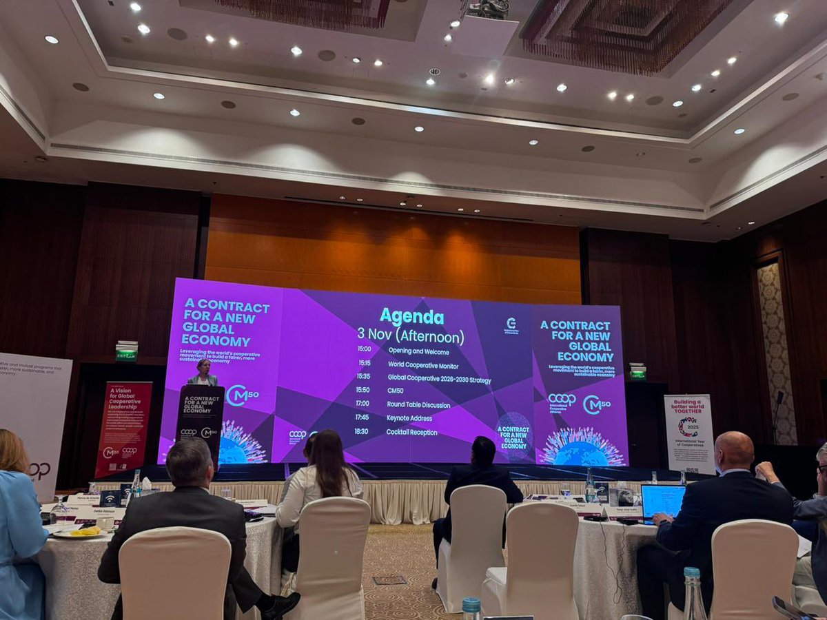 Attending #CMO50; the Cooperatives &amp; Mutuals Leadership Circle in Doha organised by <a href="/icacoop/">International Cooperative Alliance</a>, uniting global leaders to advance the #UN2030Agenda. Proud to share ideas on B2B Coop Development &amp; advocacy for sustainable growth. Delighted to mark IFFCO’s Foundation Day with global