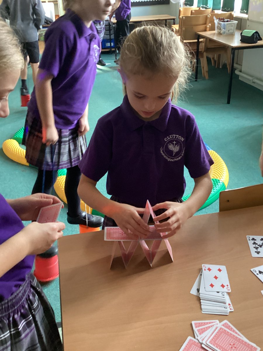 Birch Class had a great time at the circus today! We walked the tightrope, tried out stilts and tried to make houses out of cards!