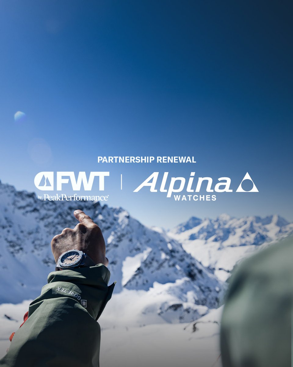 Alpinawatches's tweet image. Alpina Watches proudly renews its partnership with the Freeride World Tour — celebrating precision, courage, and the spirit of adventure. Here’s to another season of performance and passion on the world’s most extreme slopes.
#AlpinaWatches #FreerideWorldTour #SwissMade #Extreme