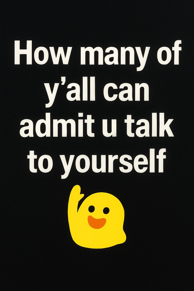 AIbyMaria's tweet photo. Do You Talk to Yourself ? https://t.co/zn7laKWo6M