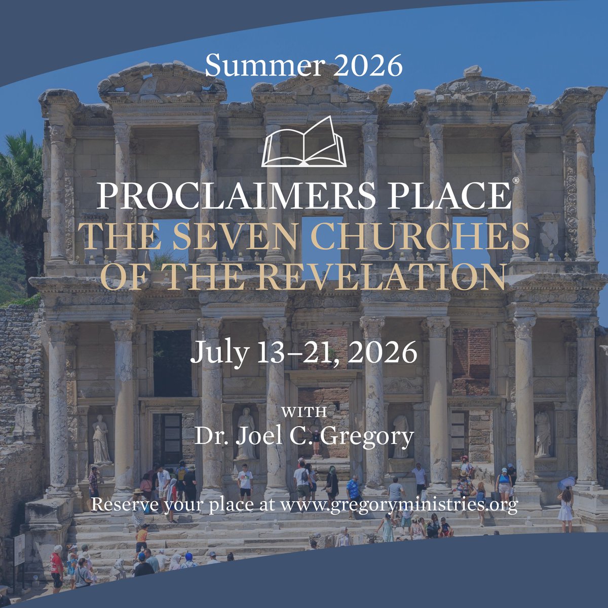 Adventure with Joel on this first Proclaimers Place to visit the seven famed churches of Revelation 2 and 3. Follow the link for registration information, view the tour itinerary for more details.
gregoryministries.org/proclaimers-pl…