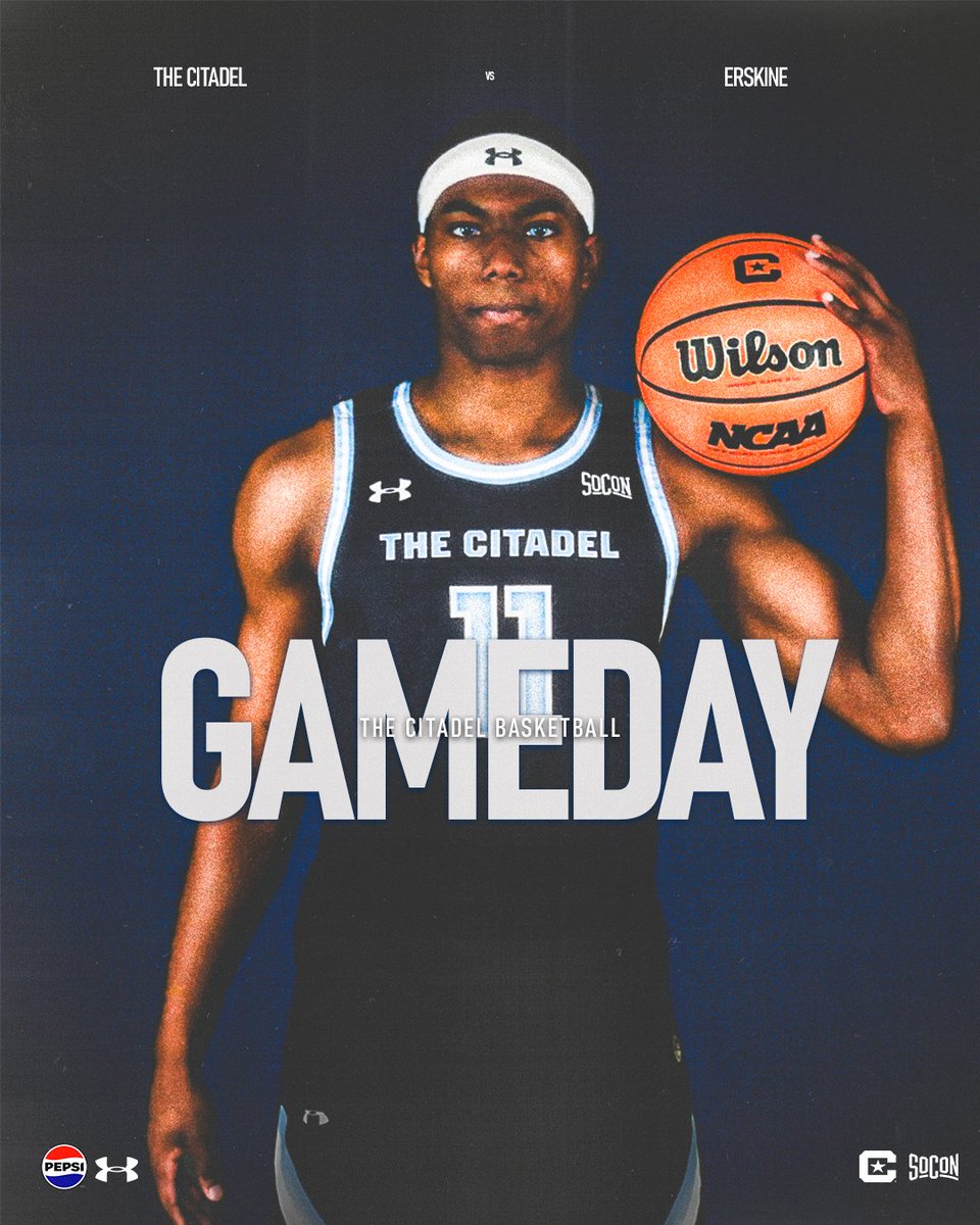 Bulldogs Basketball is 𝐁𝐀𝐂𝐊!

🆚 Erskine
⏰ 7 PM ET
🏟️ McAlister Field House
📍 Charleston, S.C.
📺 bit.ly/4qFPEpu
📻 bit.ly/47U115N
📊 bit.ly/4qDJNB5
🎟️ bit.ly/3JinMXT

🔹Tonight’s matchup presented by 
<a href="/pepsi/">Pepsi</a>