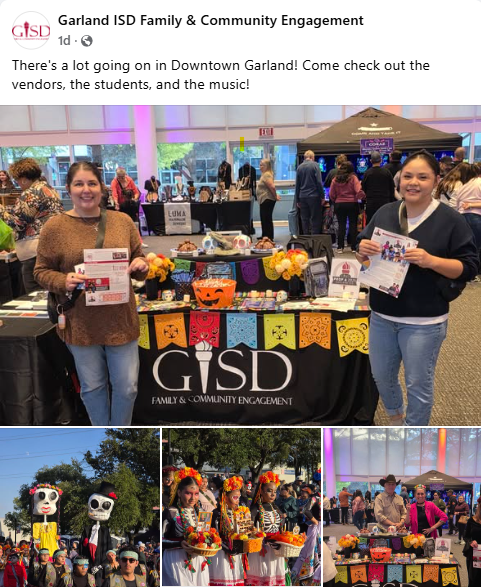 GISD_Purchasing's tweet photo. @gisdengagement Roadshow event-
 City of Garland Dia de los Muertos https://t.co/r1GtJ7y9iB