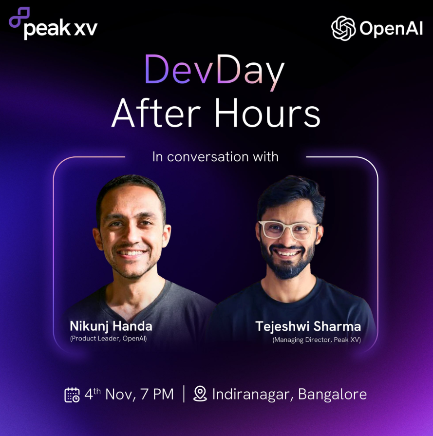 IndexKarnataka's tweet image. First #DevDay by #OpenAI in #India