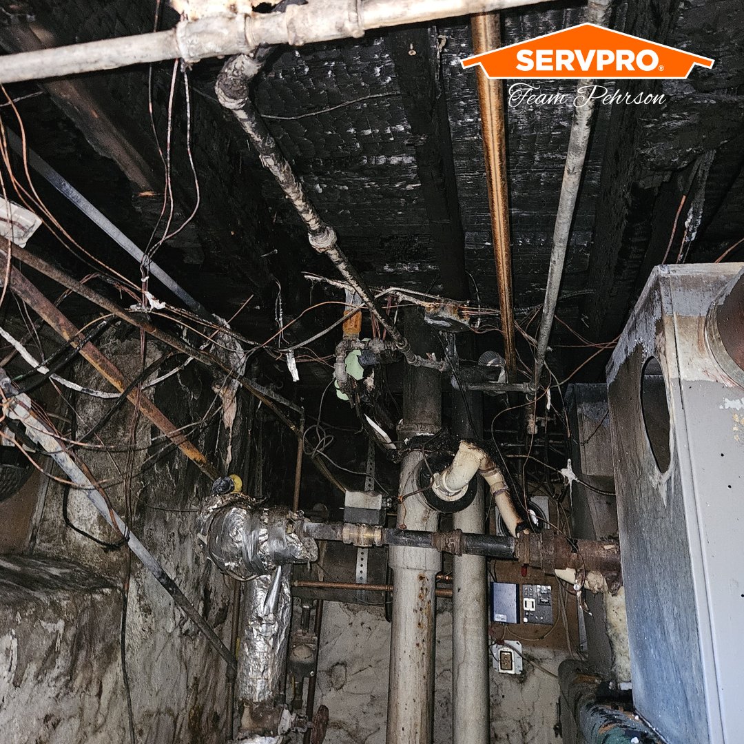 Fire damage can be devastating, leaving behind soot, smoke, and water damage from firefighting efforts. At SERVPRO, our professional fire damage restoration team is available 24/7 to restore your property to its pre-fire condition with care and efficiency. #servproteampehrson