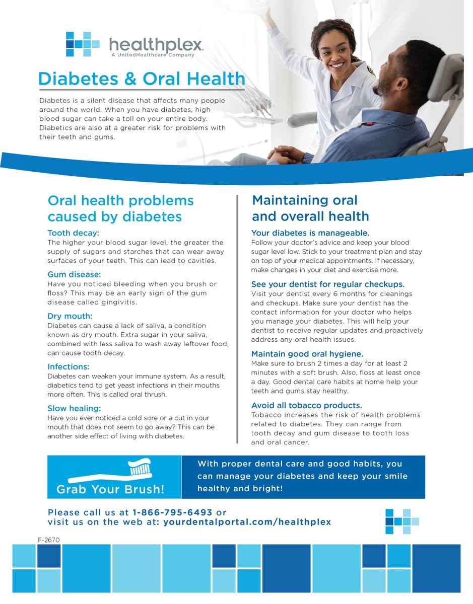 HealthplexDentl's tweet photo. #diabetes #diabetesawareness #oralhealth #dental #teeth #smile #healthplex https://t.co/BTmDHqdXfo