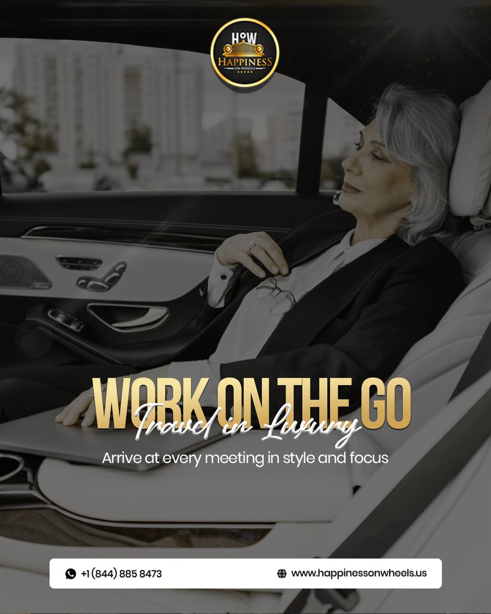 happinesswheel's tweet image. Corporate Transportation - Happiness on Wheels, Strike the perfect balance between productivity and indulgence. Arrive focused, refreshed, and ready for success—no matter where your work takes you. 🚗💼✨ #CorporateTravel #BusinessOnTheGo #LuxuryTransportation