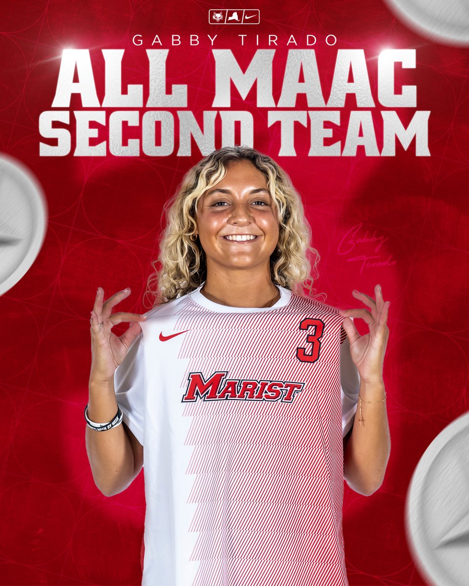 ♦️ Team leader in goals 
♦️ Team leader in assists
♦️ Team leader in points

Congratulations on earning All-MAAC Second Team honors Gabby Tirado!!!