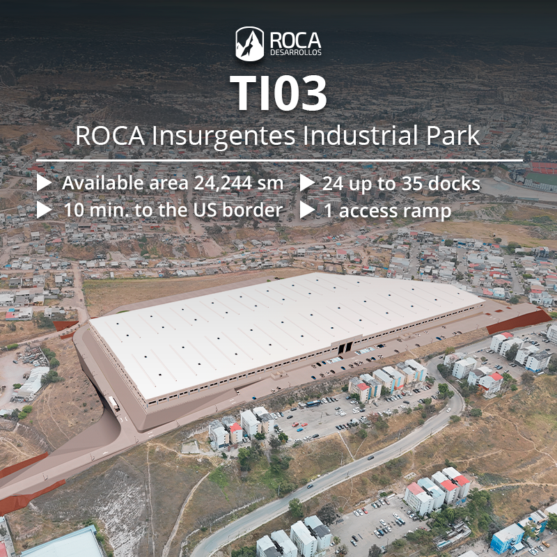ROCADesarrollos's tweet image. TI03 – Industrial Development in Tijuana
•Strategic U.S. border access for efficient operations.
•Flexible space expandable to 471,066 sf.
•Future-ready infrastructure for logistics and manufacturing.

🌐 bit.ly/43VIR1M
📱 wa.link/87lvmw

#Tijuana #ROCA