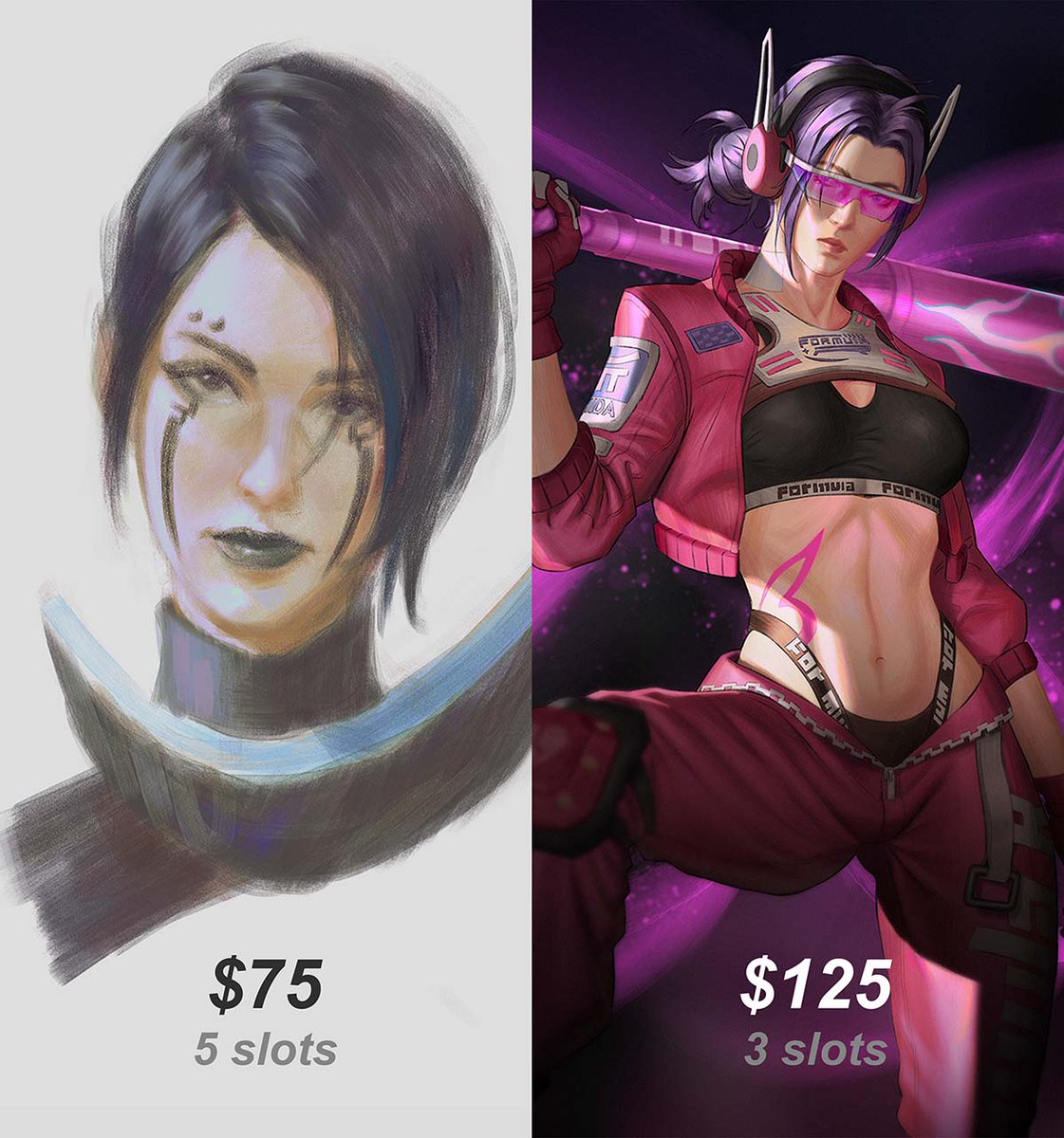 Retired the old commissions, in with the new. Link below in the replies. Retweets are really appreciated🙏