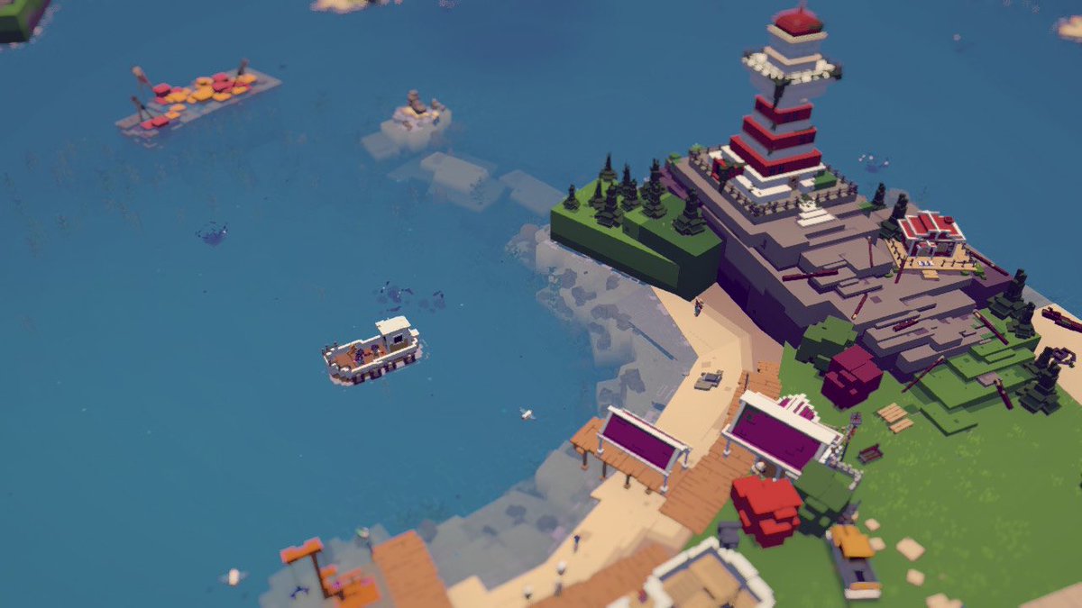 Ramoffle100's tweet image. オープニングの巨大魚はラスボスと思わせて序盤のボスみたいな感じだった。

ちまちま釣って、料理して、船強化。
ボクセルゲーはたくさん見たけど、この作品は光の当たり方がとてもキレイ。 #Moonglowbay