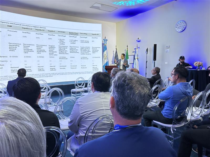 BaptistHealthSF's tweet photo. 🍍#BaptistHealthInternational was proud to have Dr. Nish Patel present at the Hospital Herrera Llerandi XXXVIII Semana Científica in Guatemala City, sharing insights on developing sustainable ECMO programs and advancing cardiovascular care through global collaboration. https://t.co/iNKkNCMZw7