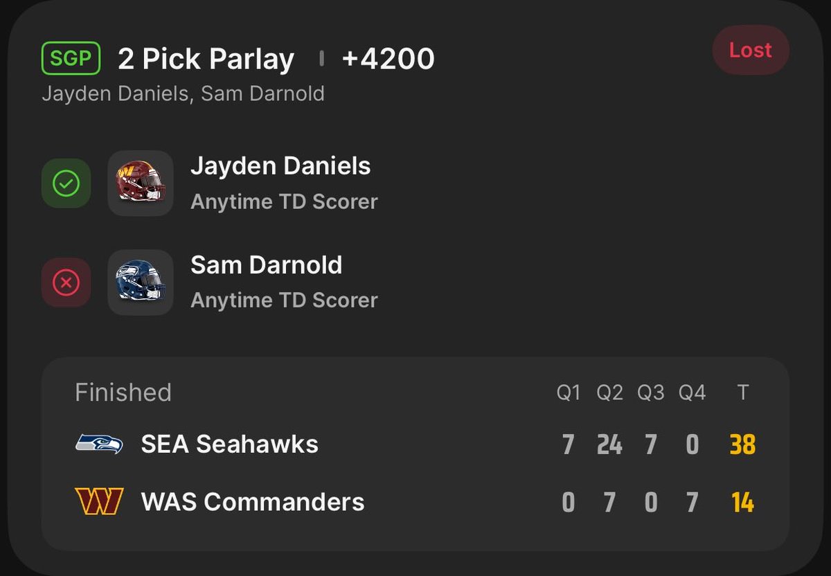 ElginWaffles's tweet photo. @DKSportsbook @FanaticsBook some of the worst bad beats of my betting career happened in the same day lol https://t.co/seAKhryVuK