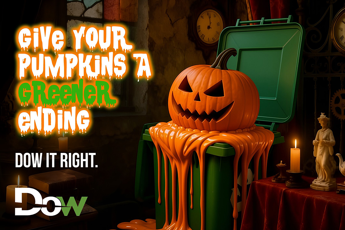 🎃 Halloween’s over — don’t dump your pumpkins!
They’re too good for landfill 🍂
Compost them, recycle them, or DOW it right
Visit: dowuk.com 

Dow it Right. ♻️

#TooGoodForLandfill #PumpkinRecycling #DOWGroupUK #Cumbernauld #SortedByDOW