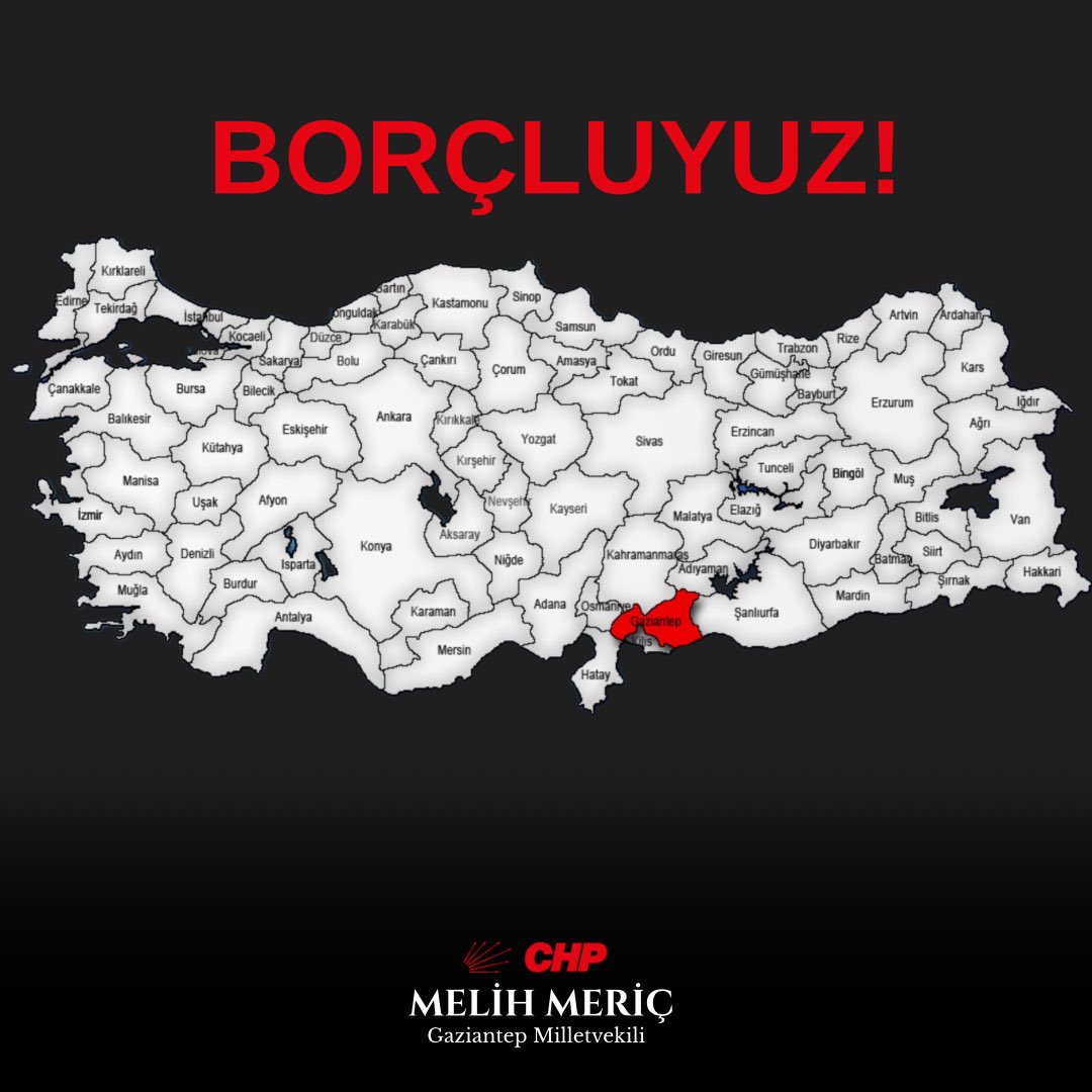 melih_meric's tweet photo. 📍BORÇLUYUZ!

Bir zamanlar “üreten kent” olarak övündüğümüz Gaziantep, bugün Türkiye’nin borç haritasında üçüncü sırada. Bu tablo bir tesadüf değil; iktidarın yıllardır halkı, sanayiciyi, esnafı ve çiftçiyi borca mahkûm eden politikalarının sonucudur. Üretimin yerini ithalat, emeğin yerini faiz aldı. Artık insanlar tezgâh açmak için değil, ay sonunu getirebilmek için kredi çekiyor.

Gaziantep’in alın teriyle değil, faizle anılır hâle gelmesi utanç verici. “Ekonomi büyüyor” dedikleri şey, aslında vatandaşın borcudur. Gerçek büyüme, rakamlarda değil; sofrada tencere kaynadığında olur. Biz, bu düzeni değiştirecek iradeye ve bu kenti yeniden üreten bir Gaziantep yapacak inanca sahibiz. 🇹🇷

#BORÇLUYUZ #Gaziantep