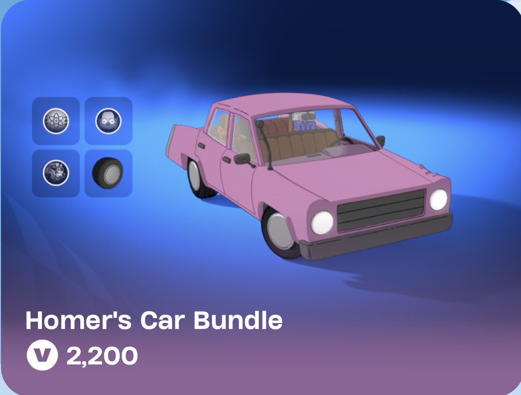 Homer's Car Bundle Giveaway
#Fortnite #Giveaway #Ad

HOW TO ENTER!

-Follow me📲
-Like &amp; RT♻️
-Comment 'Done'✅

Ends in 24 hours!

Use Code 'Jmoneydog84' to support me, it helps a lot
💙 #EpicPartner