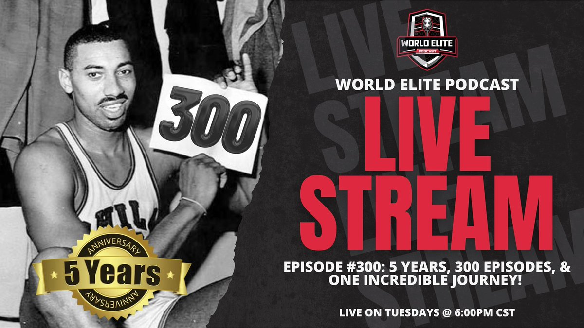 TOMORROW, WE CELEBRATE 🎉 

Join us tomorrow night @ 6:00PM CST as we celebrate 2 milestones in 1 night of 300 episodes and our 5 year anniversary!

Where to watch: youtube.com/live/nzD6DCDm1…