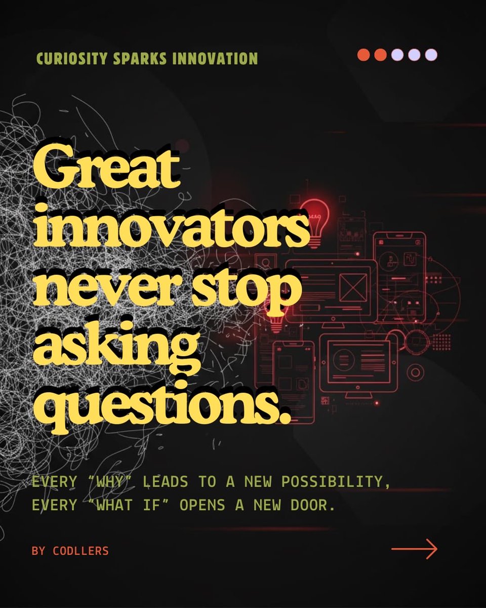 codllers's tweet image. Are you ready to stop just facing chaos and start innovating through it?

Swipe now for an essential look at the innovator&apos;s toolkit. 

#codllers #techsociety #techmeetscreativity #technology #innovation #innovators #skills #innovationskills #tech #techskills