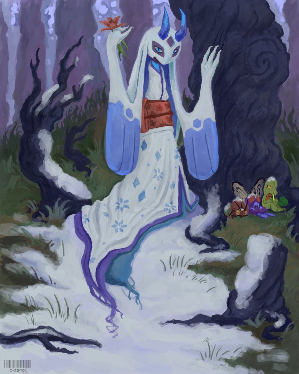 #pokemonlegendsza #froslass #ユキメノコ
 in time for the winter-spring solstice