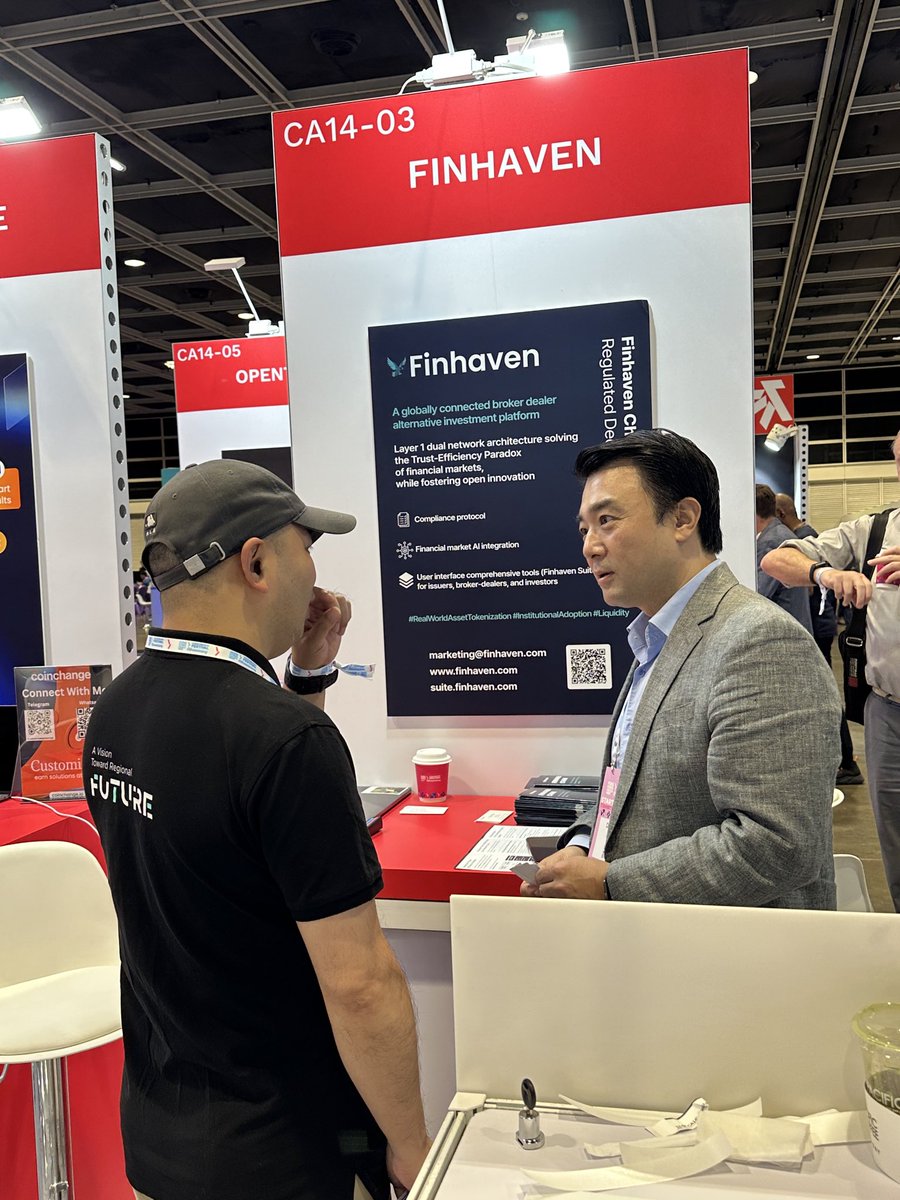 DoHyungDHKim's tweet image. Excited to kick off Day 1 of 香港金融科技周  (Hong Kong FinTech Week)! Thrilled that the Finhaven Chain value proposition truly resonated with so many incredible people I met today. Looking forward to more insightful meetings onsite.
