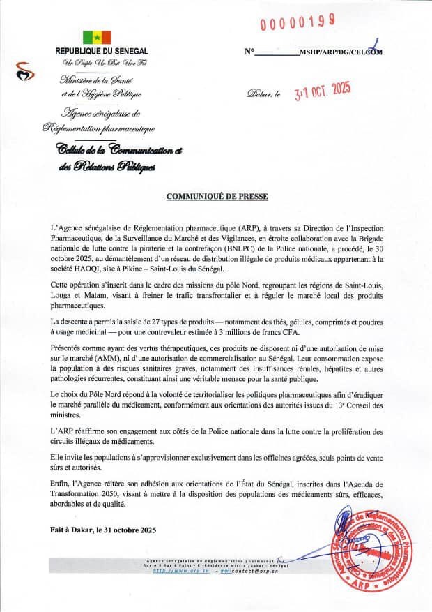 ARP Sénégal tweet media