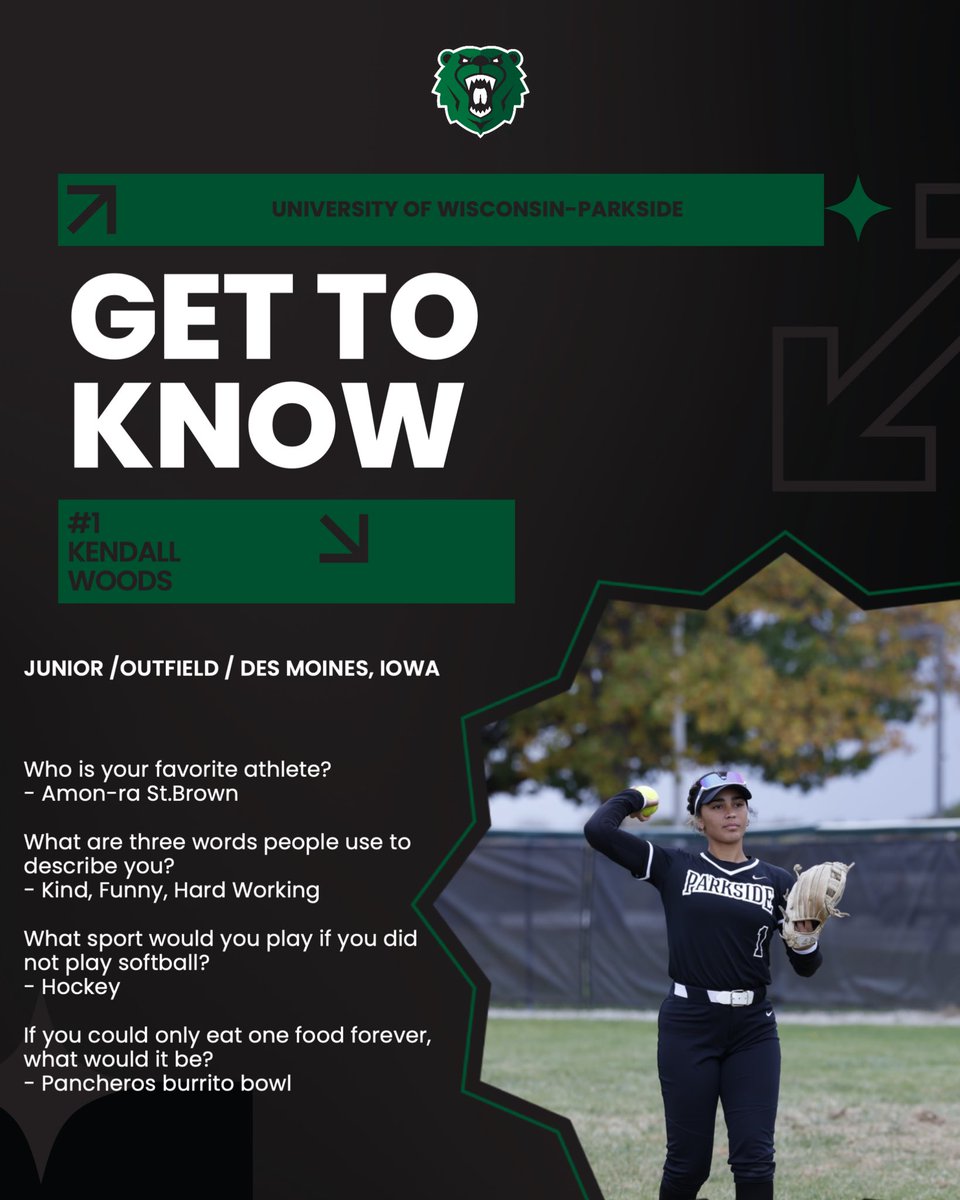 First up for our 2025-2026 Rangers 💚🐻
Say hey to Junior Outfielder — Kendall Woods!