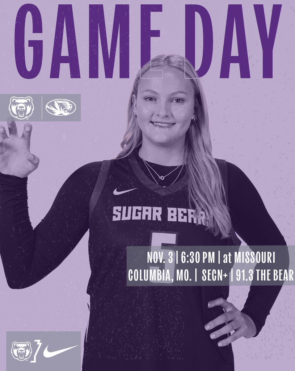 IT'S GAME DAY! The Sugar Bears are in CoMo today, opening our season at Mizzou at 6:30 PM!

🆚- Missouri
📍- Columbia, Mo.
📺- bit.ly/4oEWcDH
📻- bit.ly/47fEsFA
📊- bit.ly/3LHnFFR

#BearClawsUp