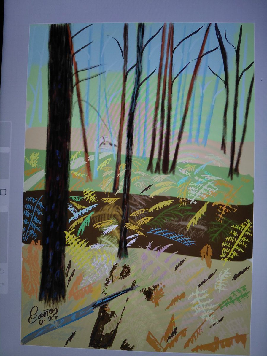 Digital con Procreate
Helechos en otoño
"Cuando tengo miedo confio en tì.
Confìo en Dios y alabo su palabra;
Confìo en Dios y no tengo miedo..
Salmo 56:3-4

#digital #procreateart  #bosques
#felizsemana