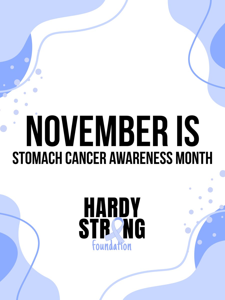 hardystrongnfp's tweet photo. November is Stomach Cancer Awareness Month 💙
Follow along as we share advocacy, education, and opportunities to take action all month long. Together, we’re raising awareness and hope. #HardyStrong #StomachCancerAwarenessMonth https://t.co/vSNMbQGsok
